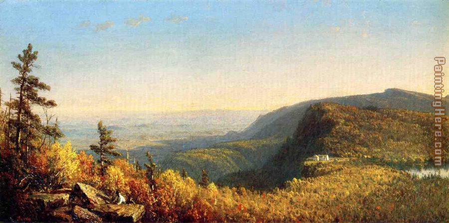 The Catskill Mountain House painting - Sanford Robinson Gifford The Catskill Mountain House art painting